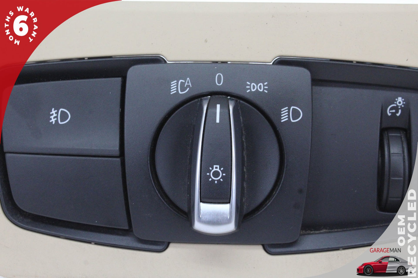 2012-2018 BMW 320i 328i 335i F30 Headlight Lamp Control Switch w/ Trim OEM