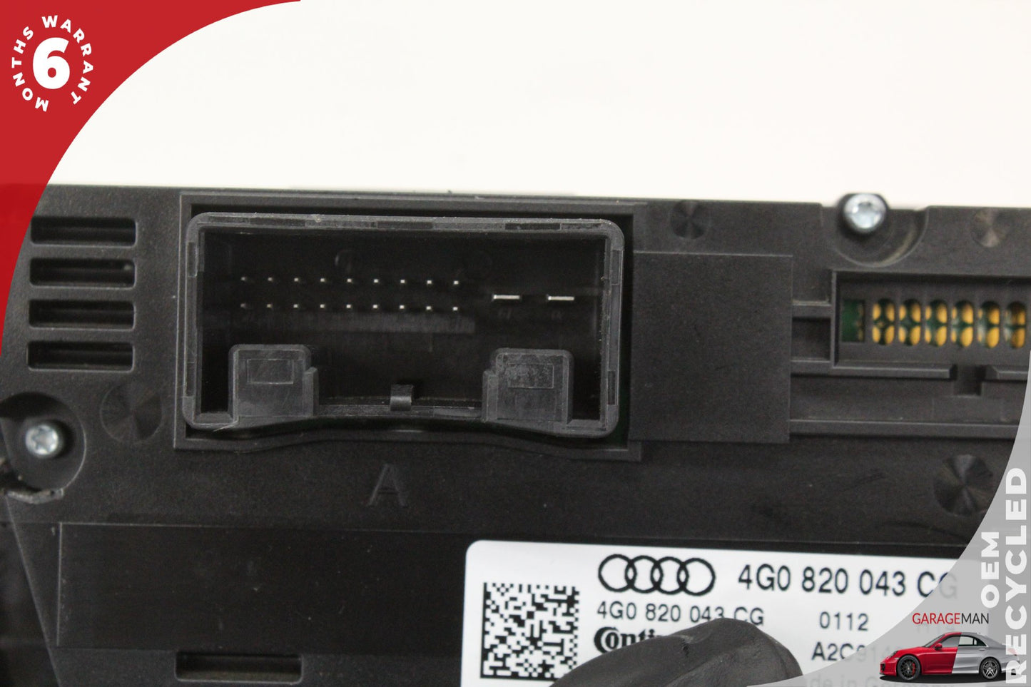 2012-2018 Audi A6 C7 AC Temperature Climate Control Panel 4G0820043L OEM