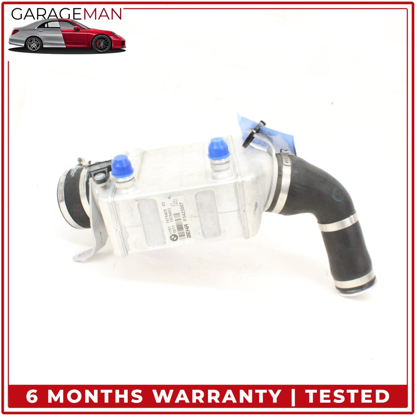 2014-2018 BMW X5 F15 Left Side Turbocharger Intercooler 7575405 OEM