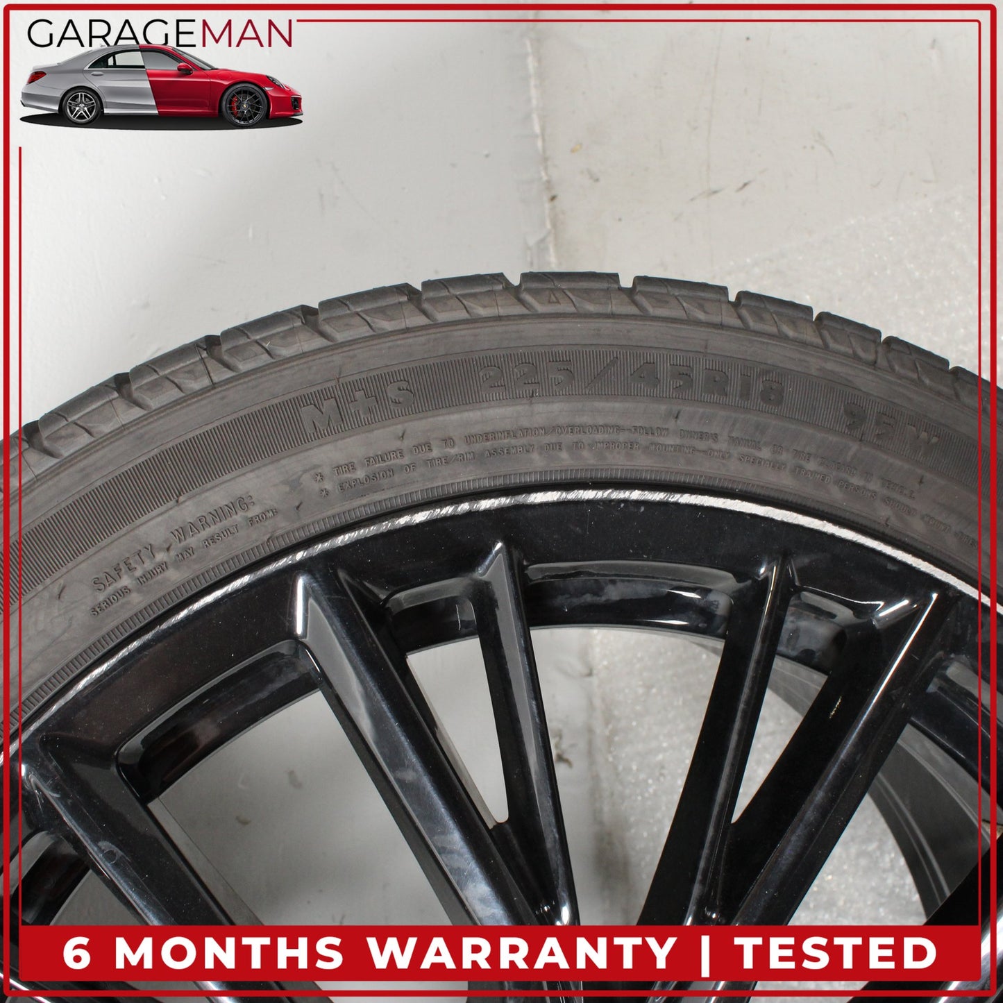 2023-2025 BMW 330i 330e Front or Rear Wheel Rim w/ Tire Black 7.5JX18H2ET25 OEM