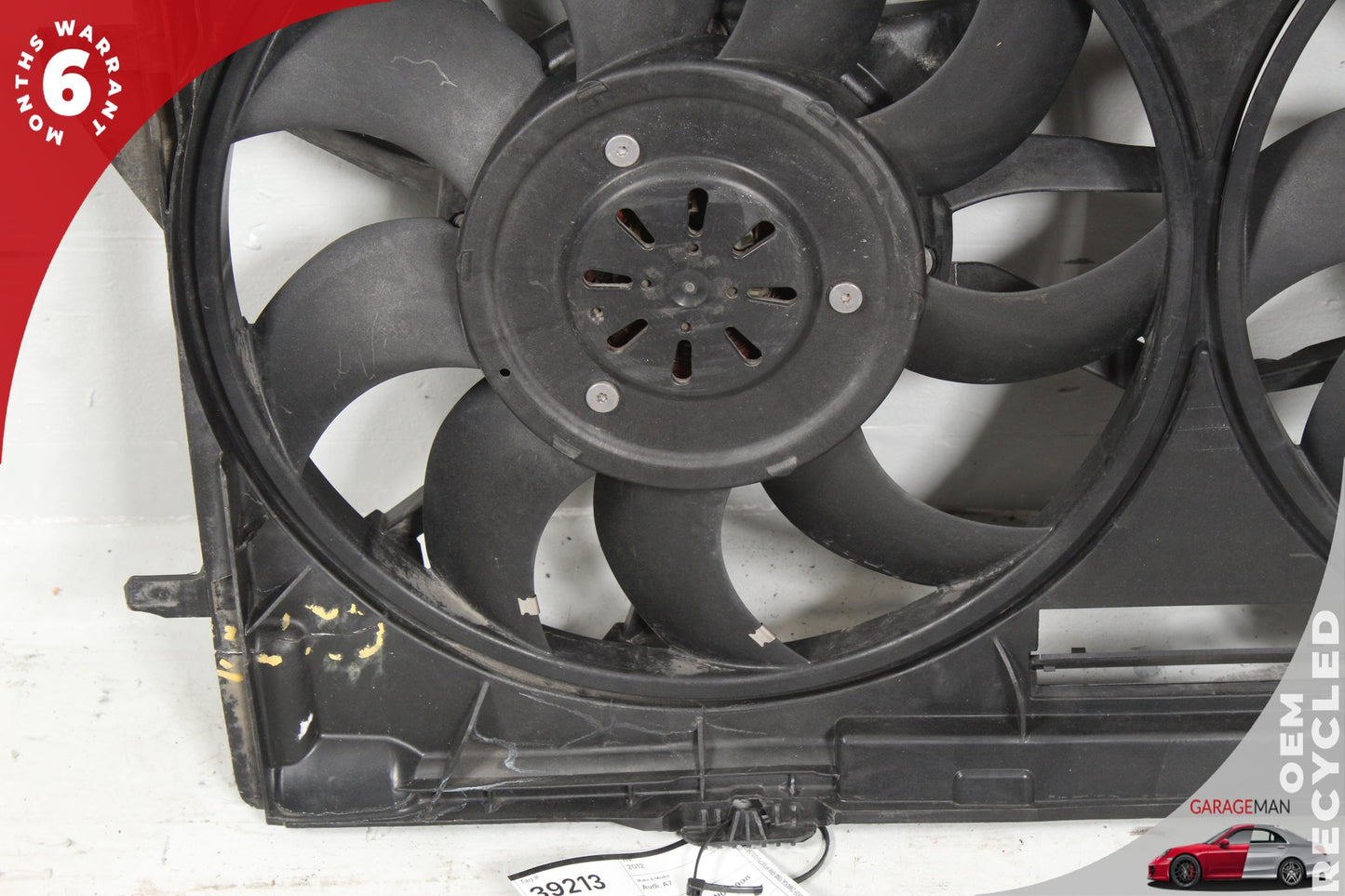 2012-2018 Audi A7 A6 Engine Radiator Cooling Fan Motor Assembly 4H0121003N OEM