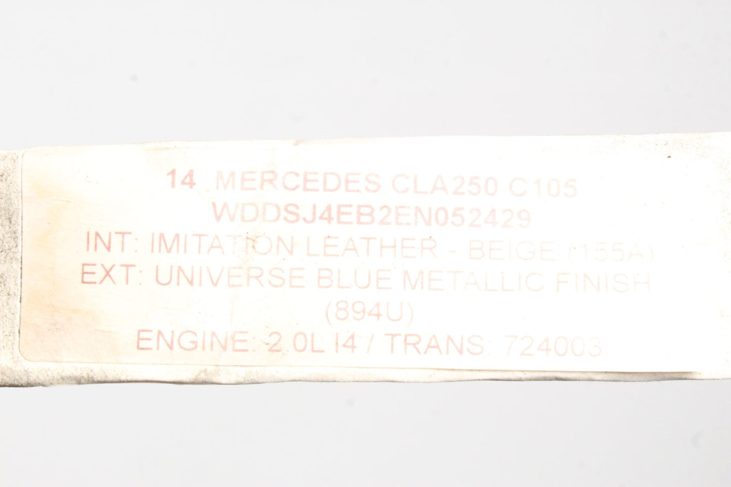 2014 Mercedes W117 CLA250 FWD 7G-Tronic Automatic Transmission 724.003 OEM