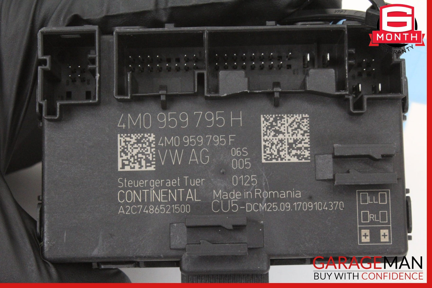 2017-2024 Audi A4 Sedan Rear Left/Right Door Control Module 4M0959795H OEM
