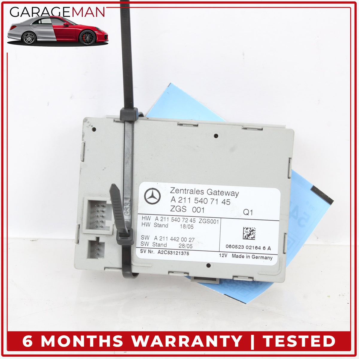 2003-2011 Mercedes W211 E350 Central Gateway Control Module Unit 2115407145 OEM
