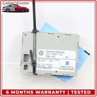 2003-2011 Mercedes W211 E350 Central Gateway Control Module Unit 2115407145 OEM