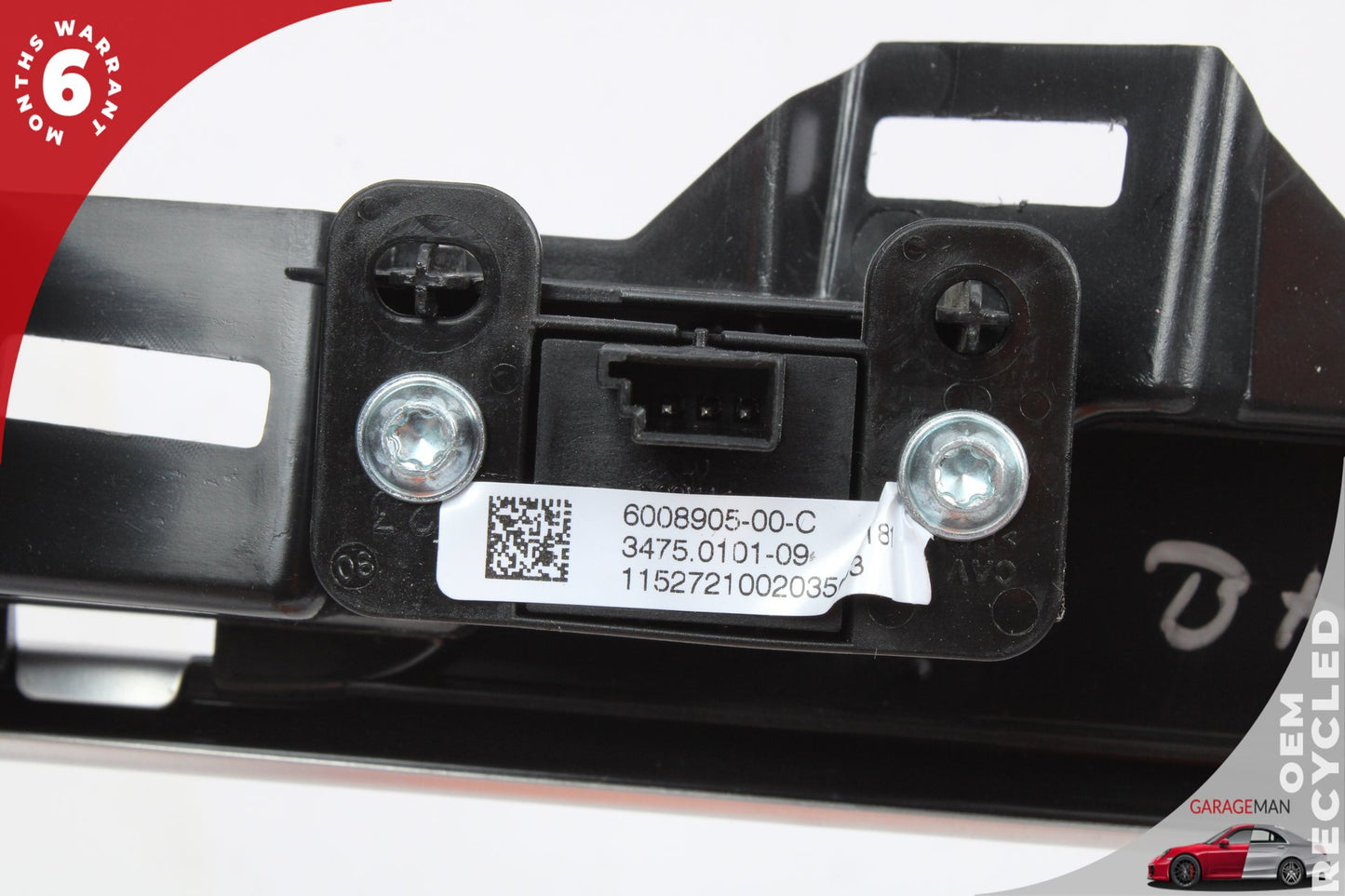 2012-2020 Tesla Model S Front Display Screen Trim w/ Switches 600890600C OEM