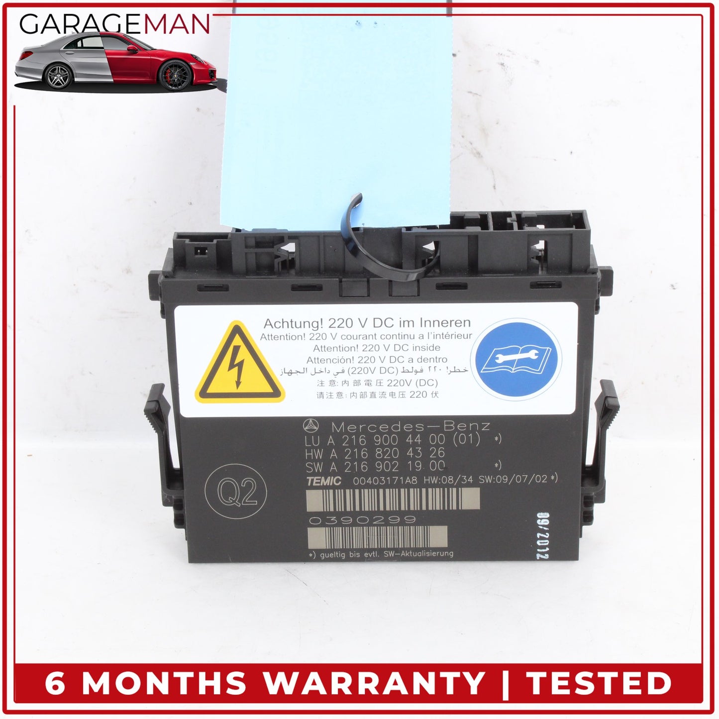 2010-2014 Mercedes W216 CL550 Front Left or Right Seat Contour Control Module