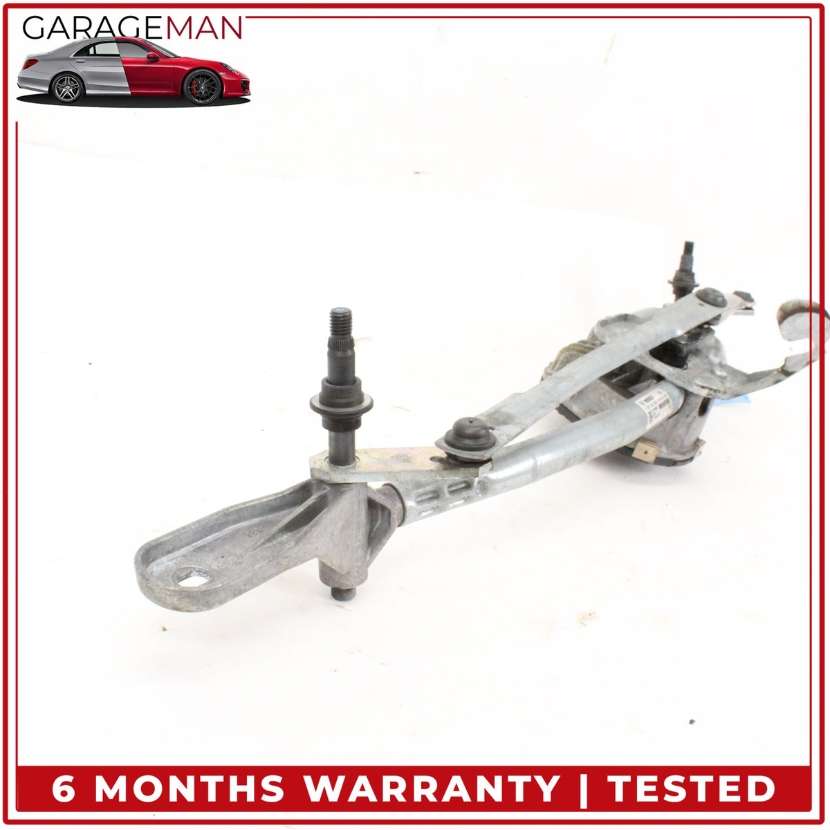 2013-2019 BMW 650i F06 Sedan Front Windshield Wiper Linkage w/ Motor 7306272 OEM