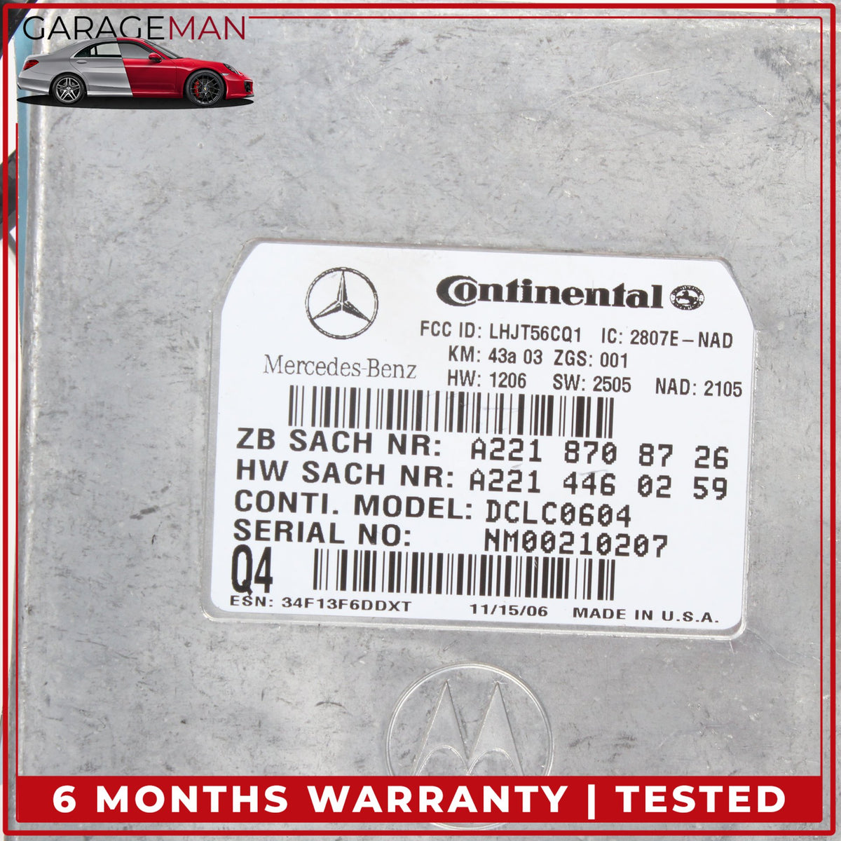 2007-2014 Mercedes R171 SLK280 Voice Communication Control Module 2218708726 OEM