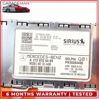 2010-2017 Mercedes W218 CLS63 AMG Sirius Satellite Radio Receiver 2128706489 OEM