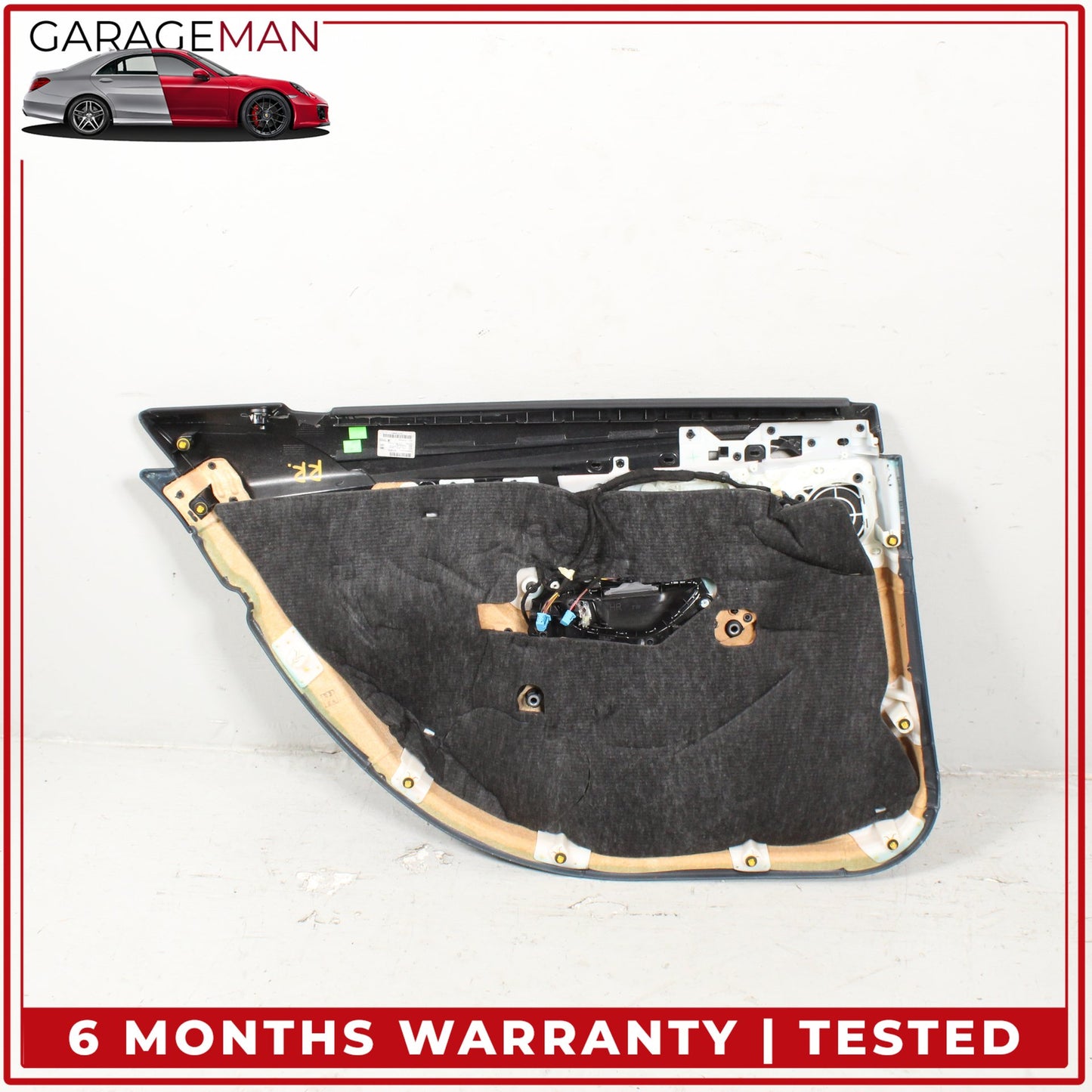 2014-2017 Mercedes W222 S550e Rear Right Side Interior Door Trim Panel Black OEM