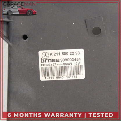 2005-2014 Mercedes W216 CL550 Engine Radiator Cooling Fan Motor Assembly OEM