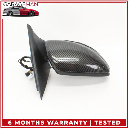 2015-2016 Mercedes W205 C300 Right Rear View Mirror w/ Blind Spot Carbon Fiber