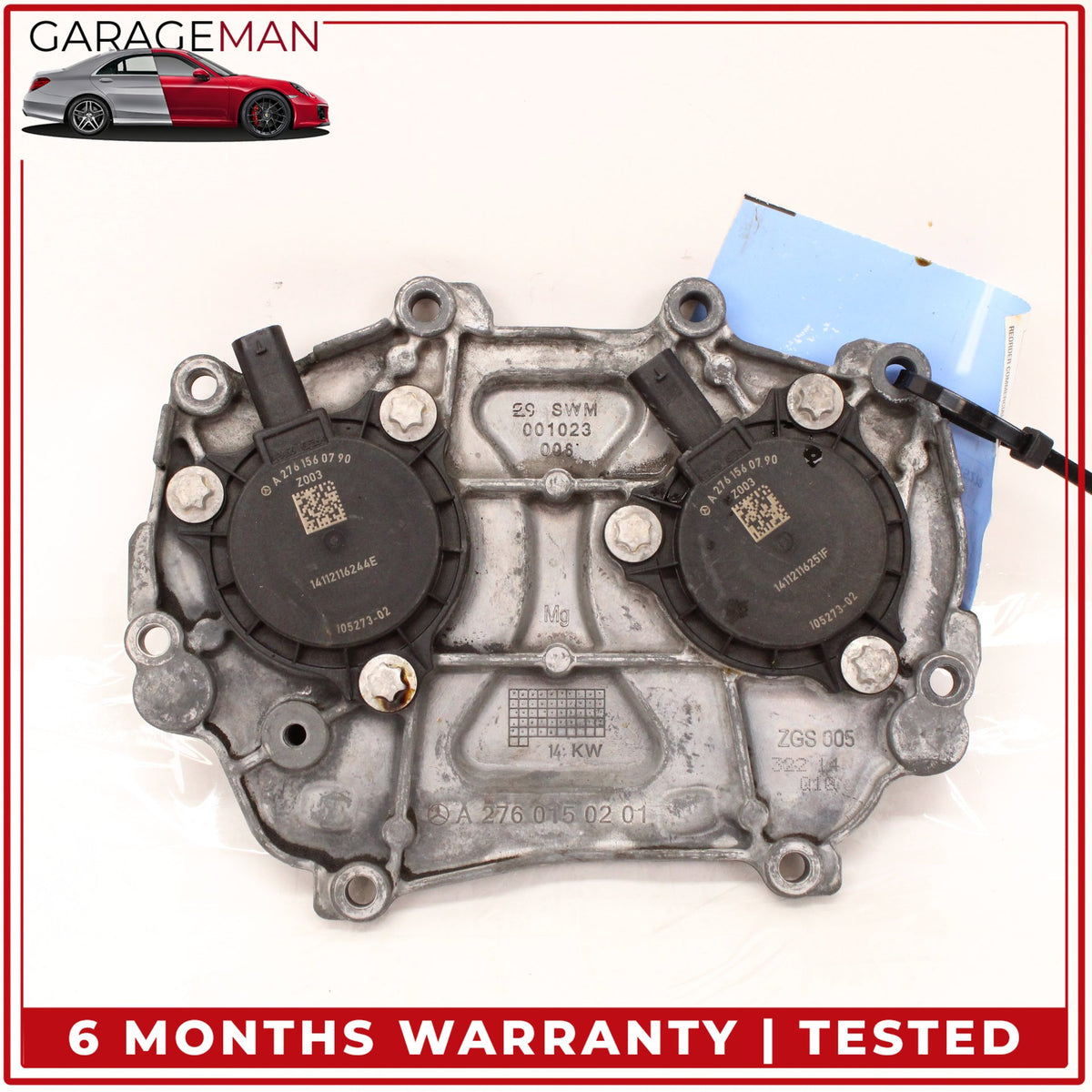 2012-2018 Mercedes W212 E400 Engine Timing Chain Cover Plate 2760150201 OEM