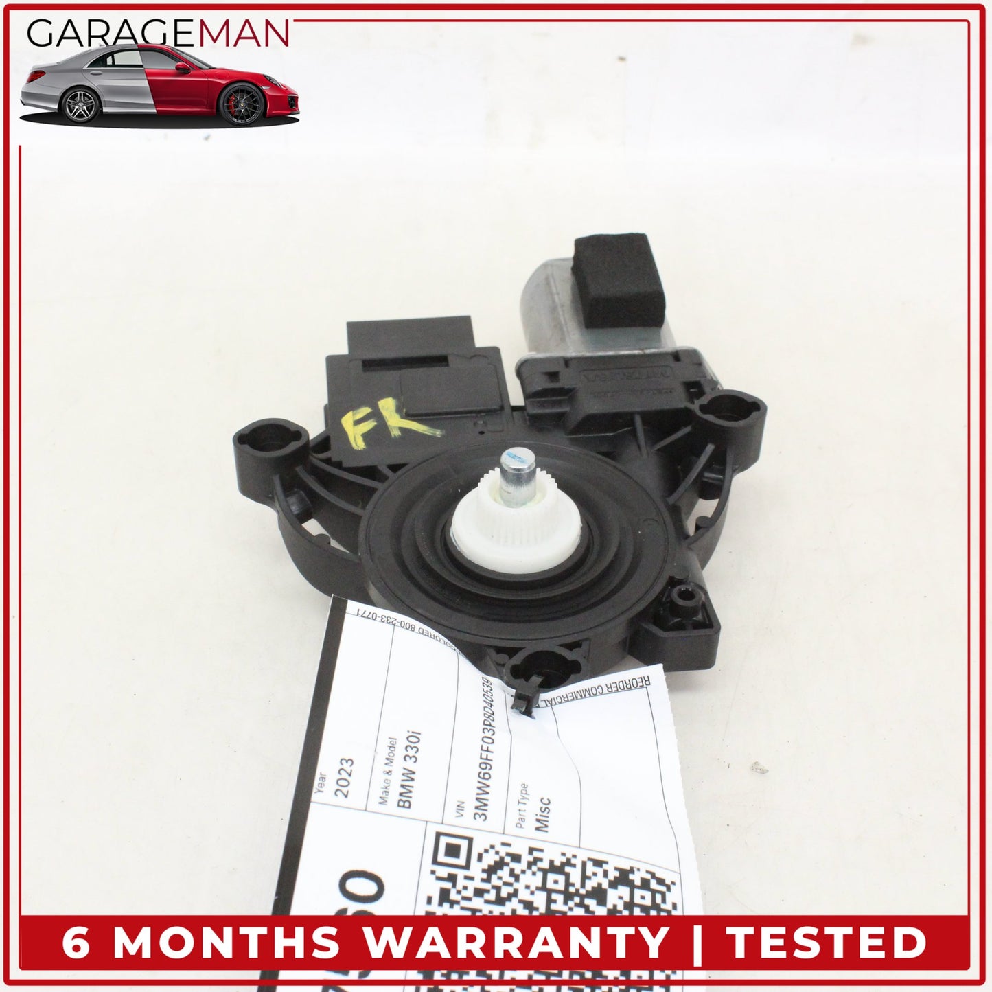 2019-2025 BMW 330i Front Right Passenger Side Window Regulator Motor 5A607F2 OEM