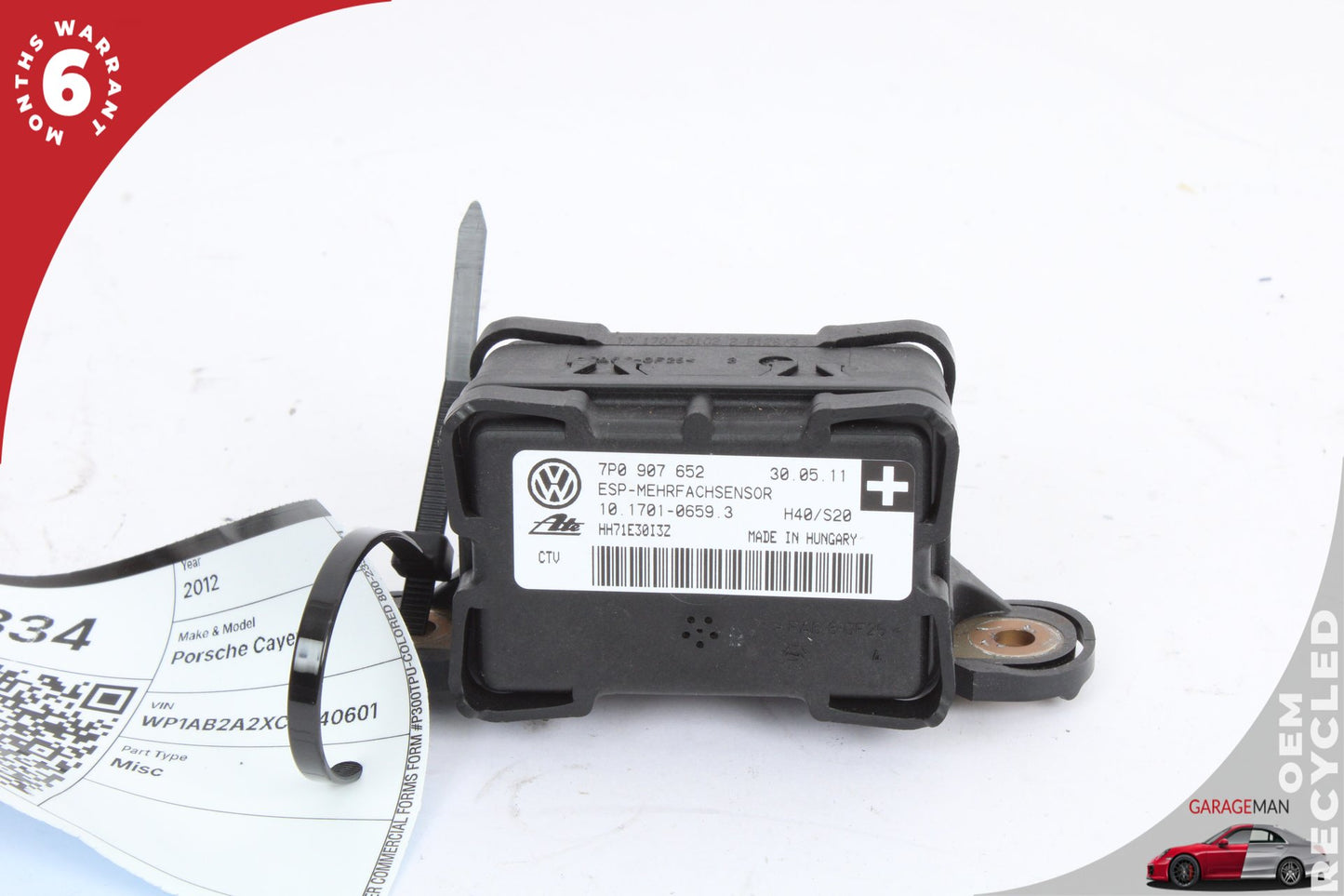 2011-2018 Porsche Cayenne 958 Yaw Rate Turn Sensor Module 7P0907652 OEM