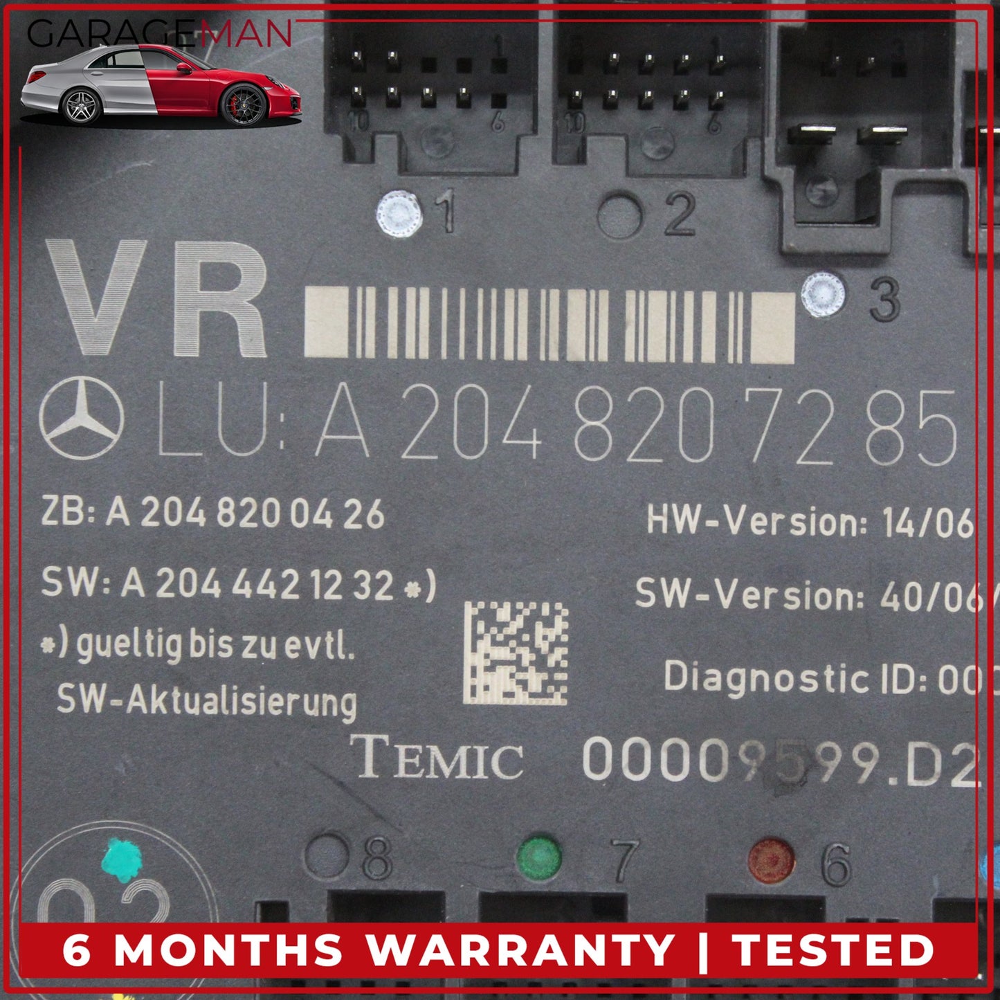 2008-2018 Mercedes-Benz C300 w204 Sedan Right Front Door Control Module 2048207285 OEM