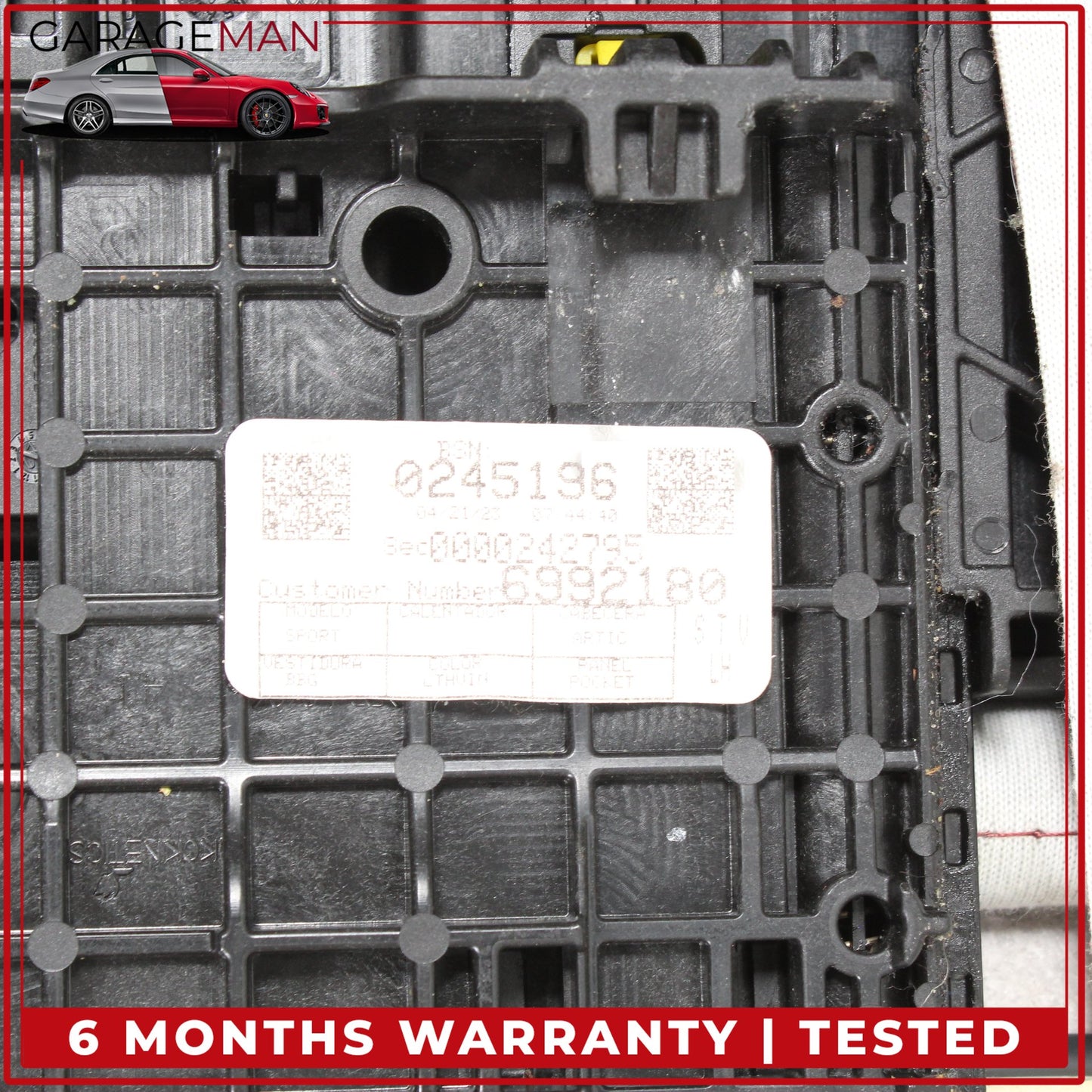 2019-2025 BMW 330i Front Left Driver Side Lower Bottom Seat Cushion Red OEM