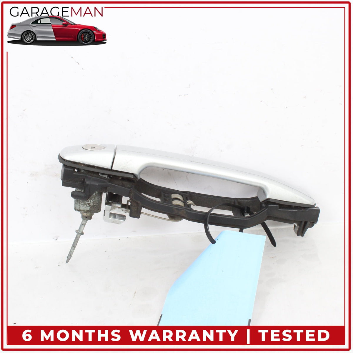2001-2004 Mercedes R170 SLK320 Left Exterior Door Handle Silver Metallic OEM
