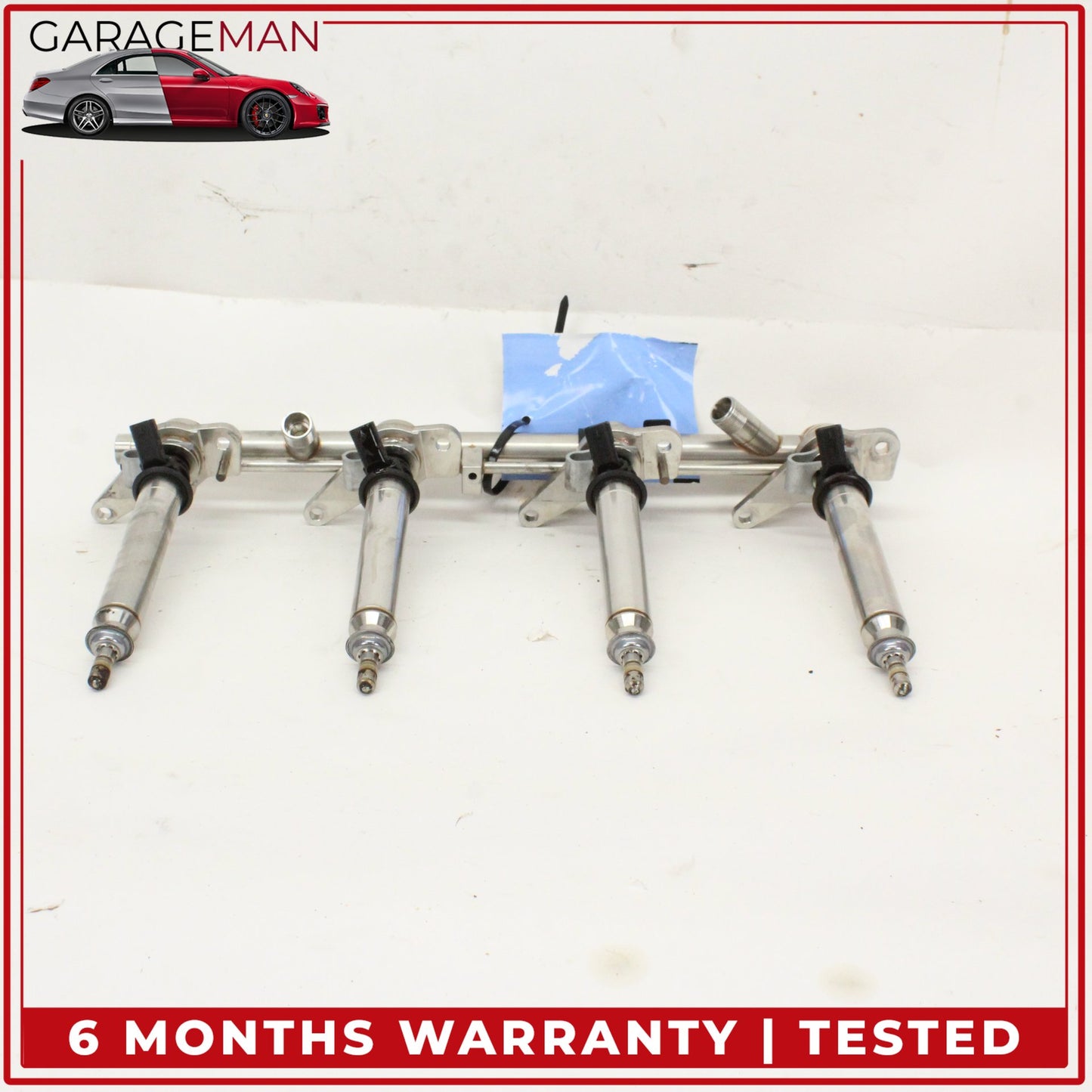 2011-2018 Mercedes W216 CL550 Fuel Injection Rail Line w/ Injectors Left Side