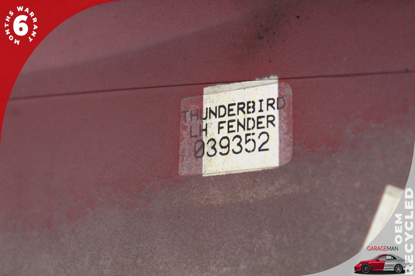 2002-2005 Ford Thunderbird Front Left Side Fender Wing Panel Red 1W6316006 OEM