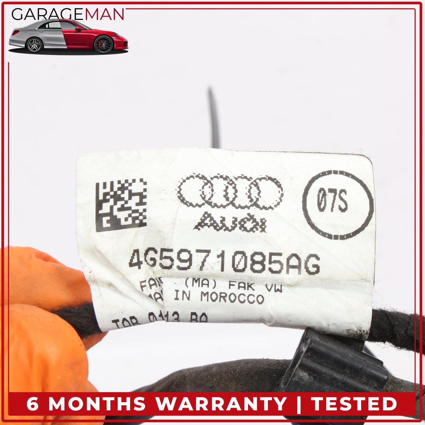 2016-2018 Audi A6 S6 Rear Bumper Parking Sensors w/ Wire Harness 4G5971085AG OEM