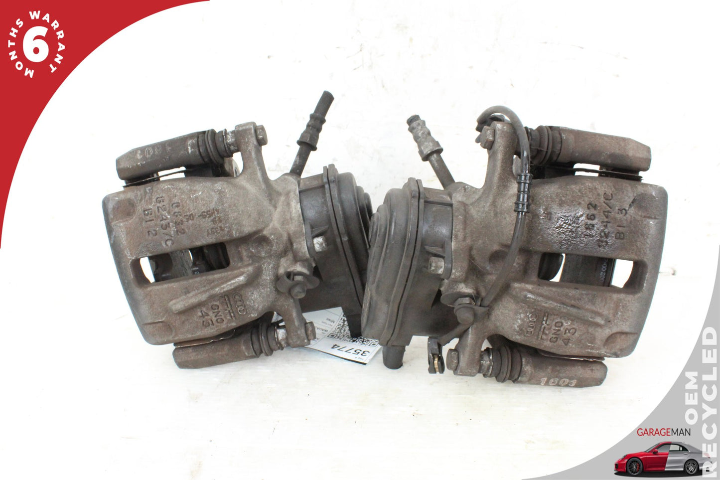 2011-2018 Audi A8 S8 Rear Left and Right Side Brake Caliper Set 4H0615403A OEM