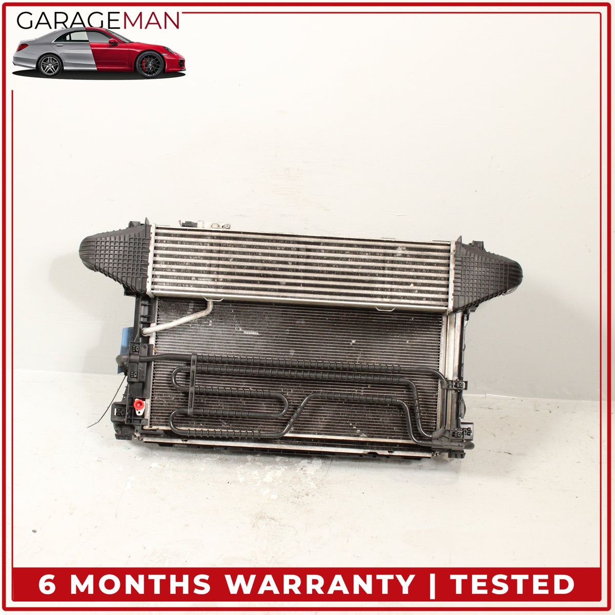 2012-2015 Mercedes W204 C250 Engine Cooling Radiator AC A/C Condenser Assy OEM