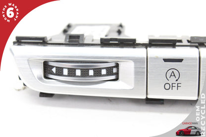 2011-2018 Audi A8 S8 Hazard Light Air Vent Control Switch Panel 4H0820911B OEM