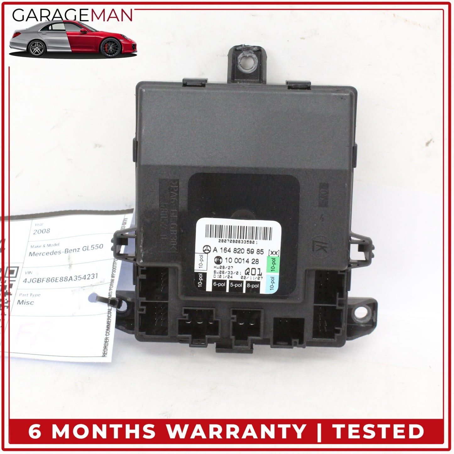 2006-2013 Mercedes X164 GL550 Front Right Door Control Module 1648205985 OEM