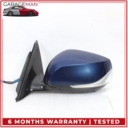 2014-2024 Infiniti Q50 V37 Front Left Door Rear View Mirror w/ Camera Blue OEM
