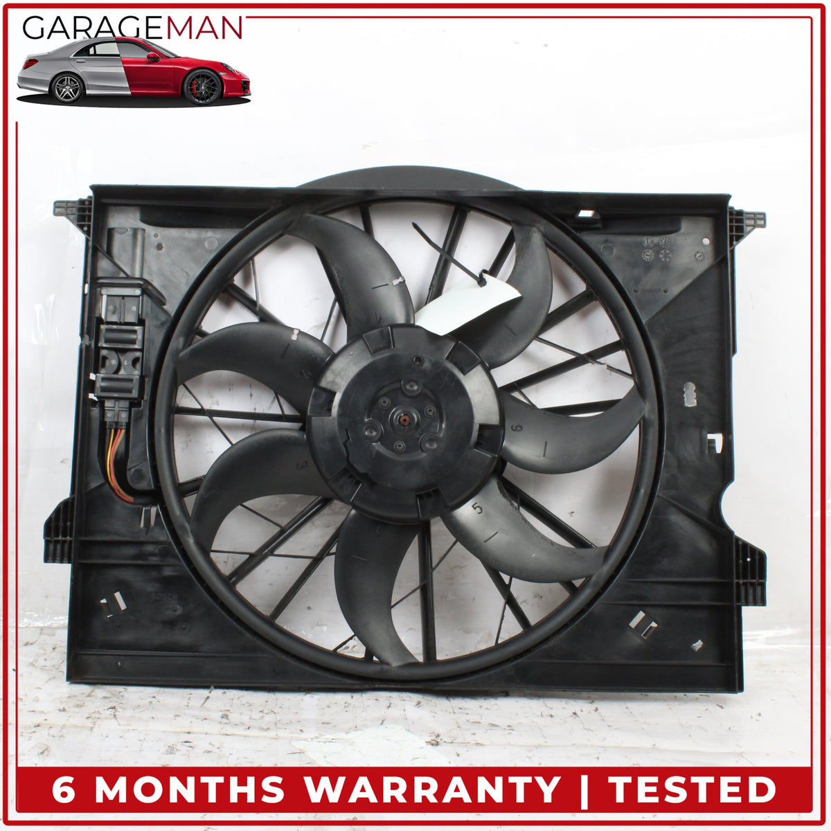 2003-2011 Mercedes W211 E350 Engine Radiator Fan Blade Shroud Assembly OEM
