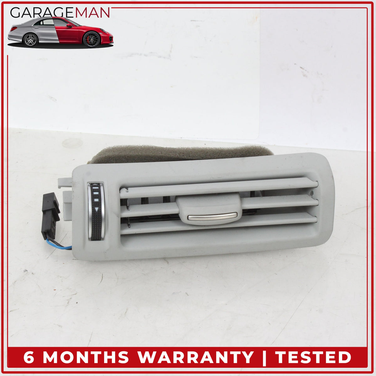 2011-2018 Audi A8 Rear Left and Right Side B Pillar AC A/C Air Vent Set Gray OEM