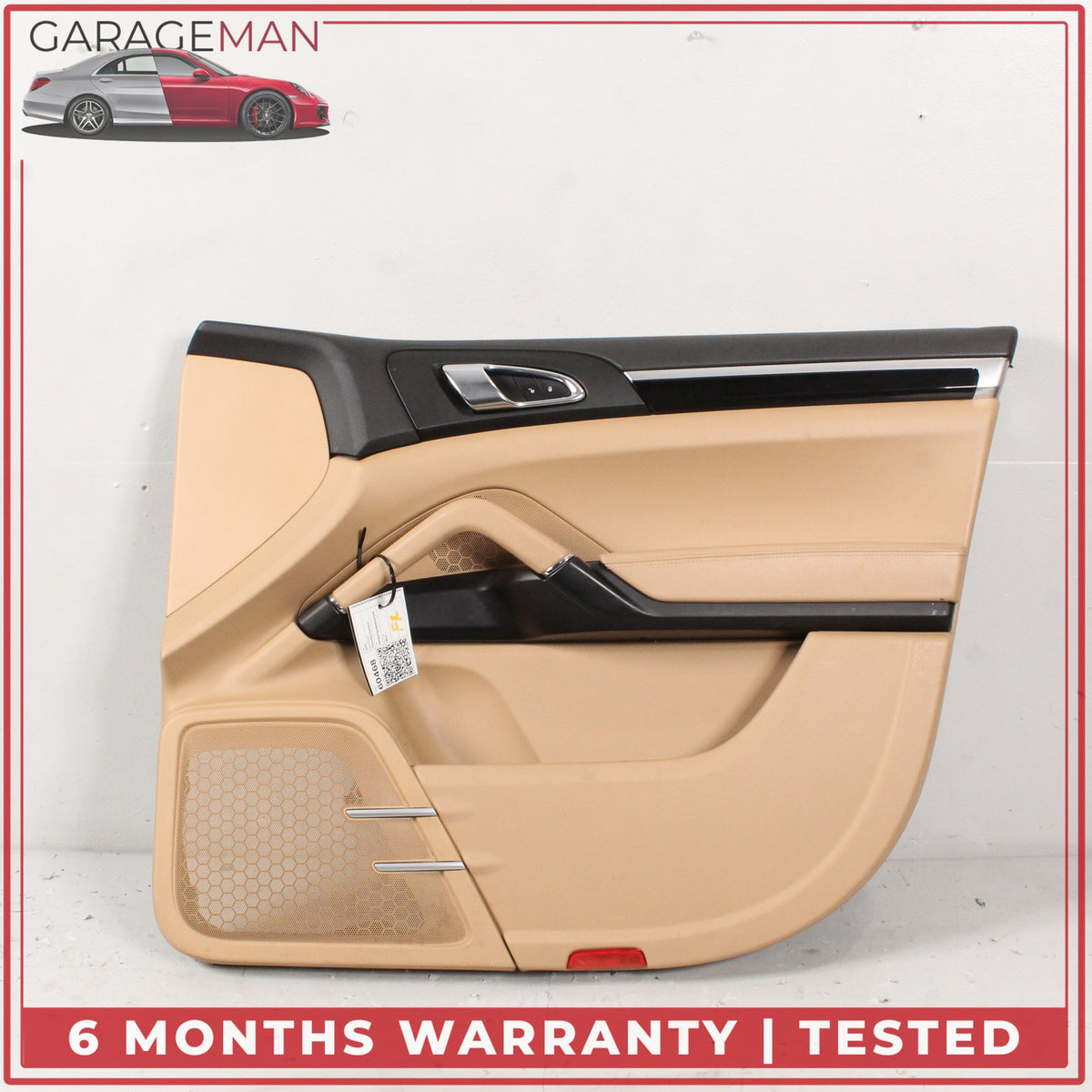 2011-2018 Porsche Cayenne 958 Front Right Side Door Trim Cover Panel Beige OEM