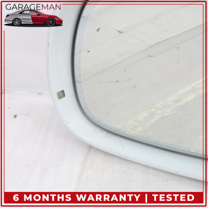 2010-2015 Audi Q7 Left Side Door Heated Rear View Mirror w/ Blind Spot White OEM
