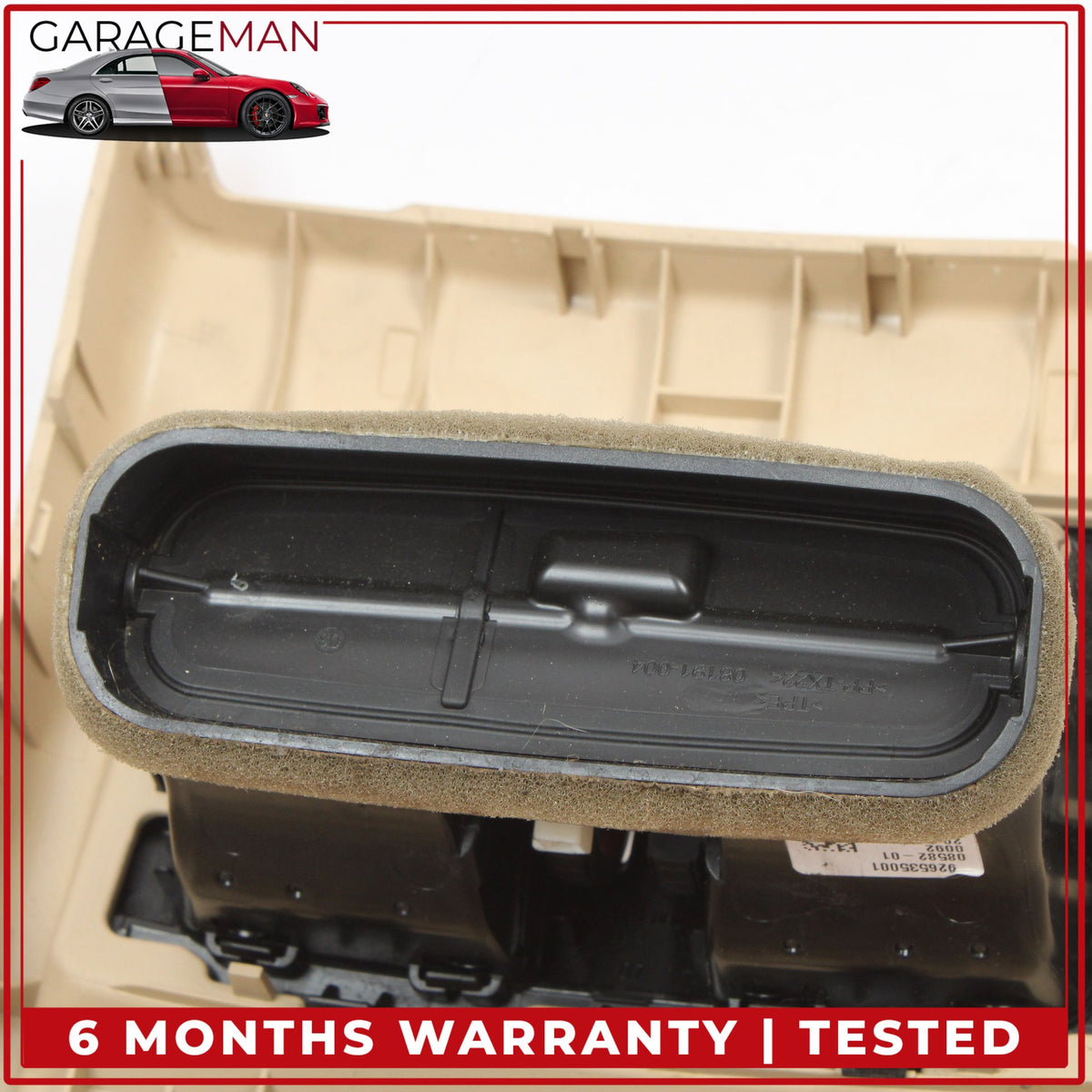 2012-2018 BMW 328i F30 Rear Center Console AC A/C Air Vent Trim 9207330 OEM