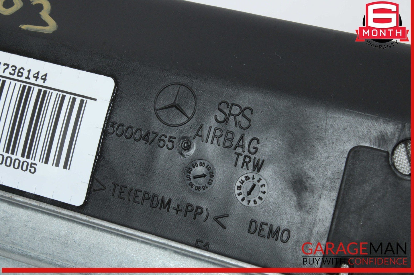 03-12 Mercedes R230 SL500 SL550 SL65 Front Right Side Dash Airbag Air Bag OEM