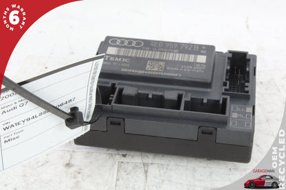 2007-2009 Audi Q7 SUV Right Front Door Control Module 4L0959792B OEM
