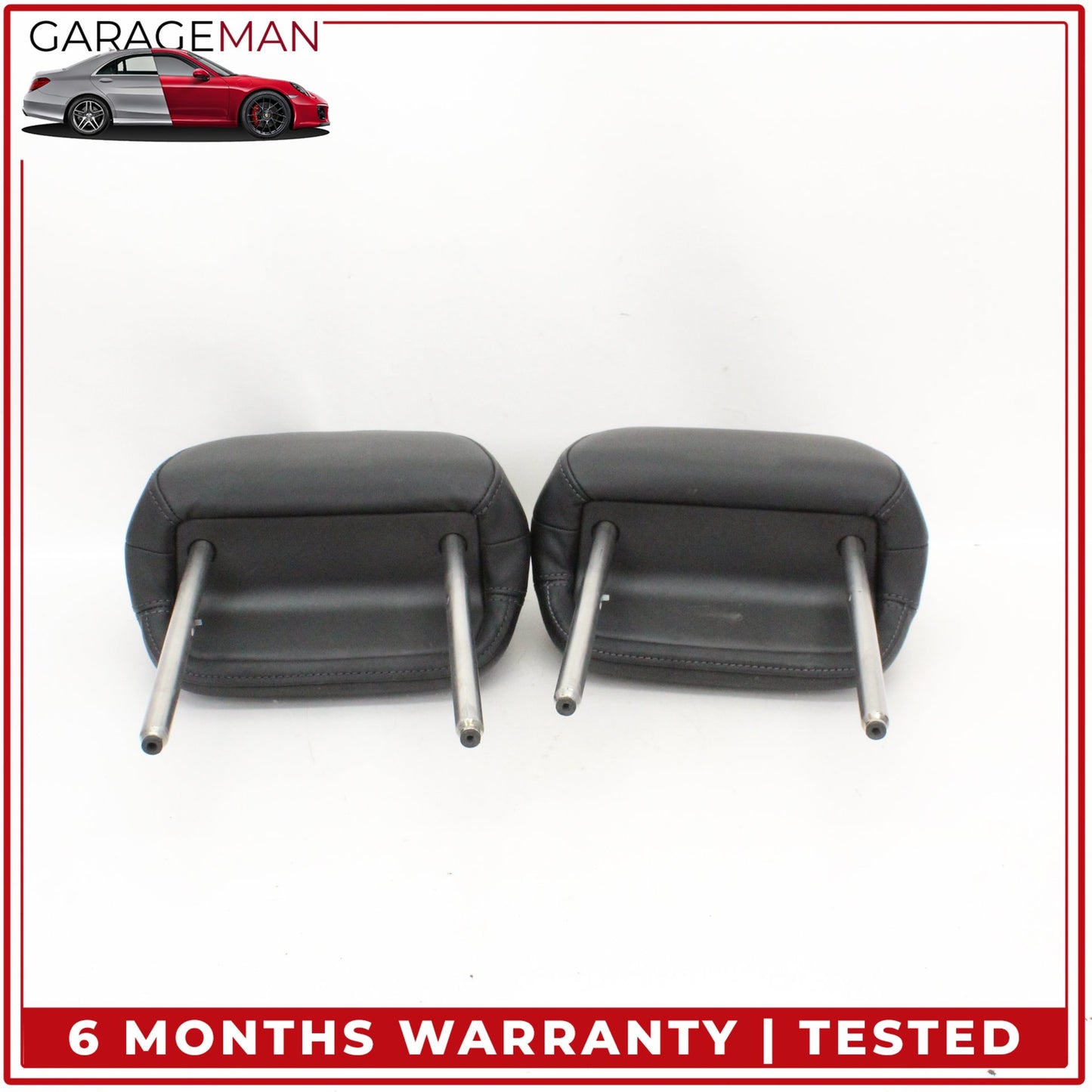 2011-2014 Porsche Cayenne 958 Front Left and Right Side Seat Headrest Black OEM