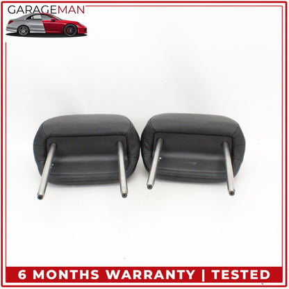 2011-2014 Porsche Cayenne 958 Front Left and Right Side Seat Headrest Black OEM