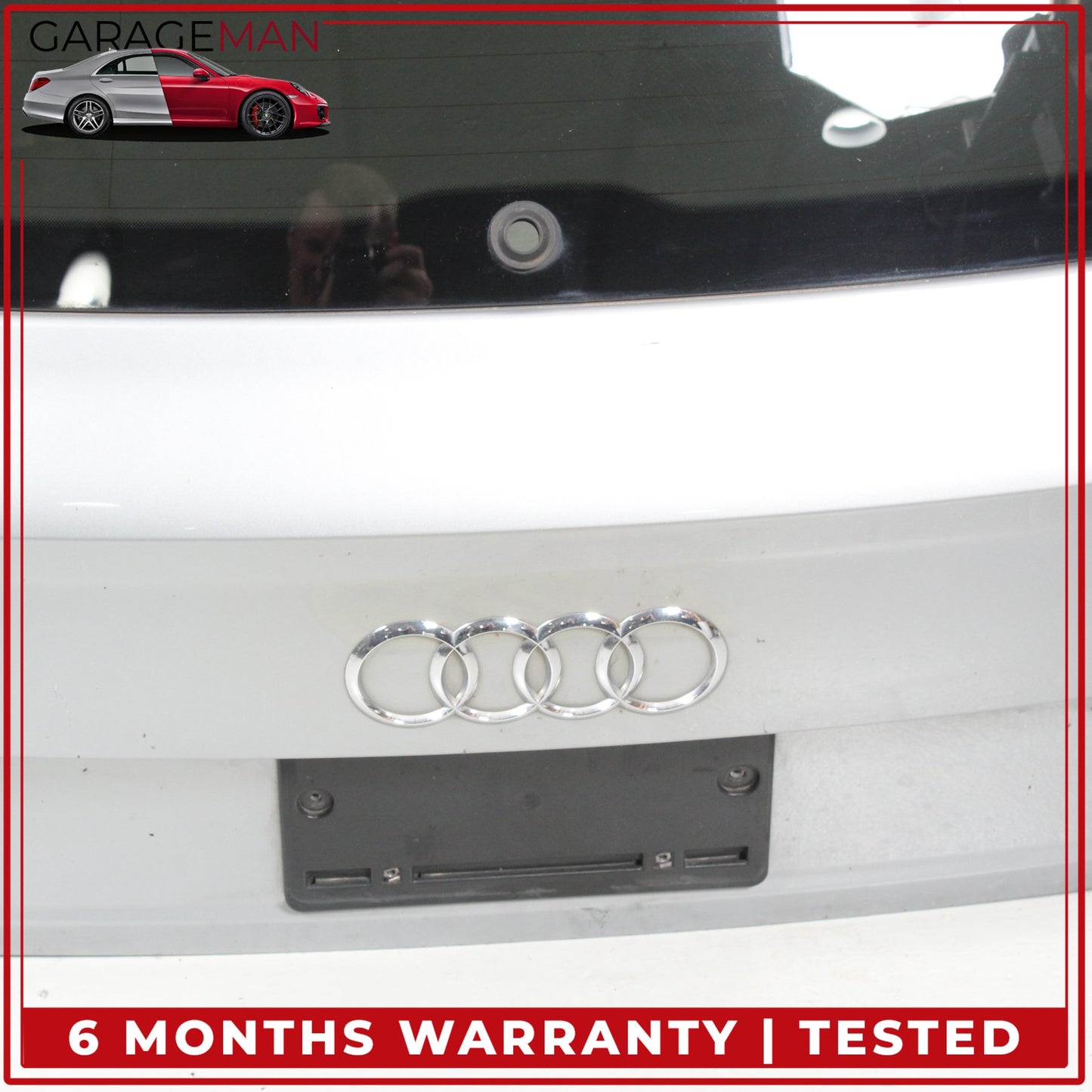 2017-2019 Audi Q7 Rear Trunk Lid Panel Assembly Silver Metallic 4M0827025D OEM