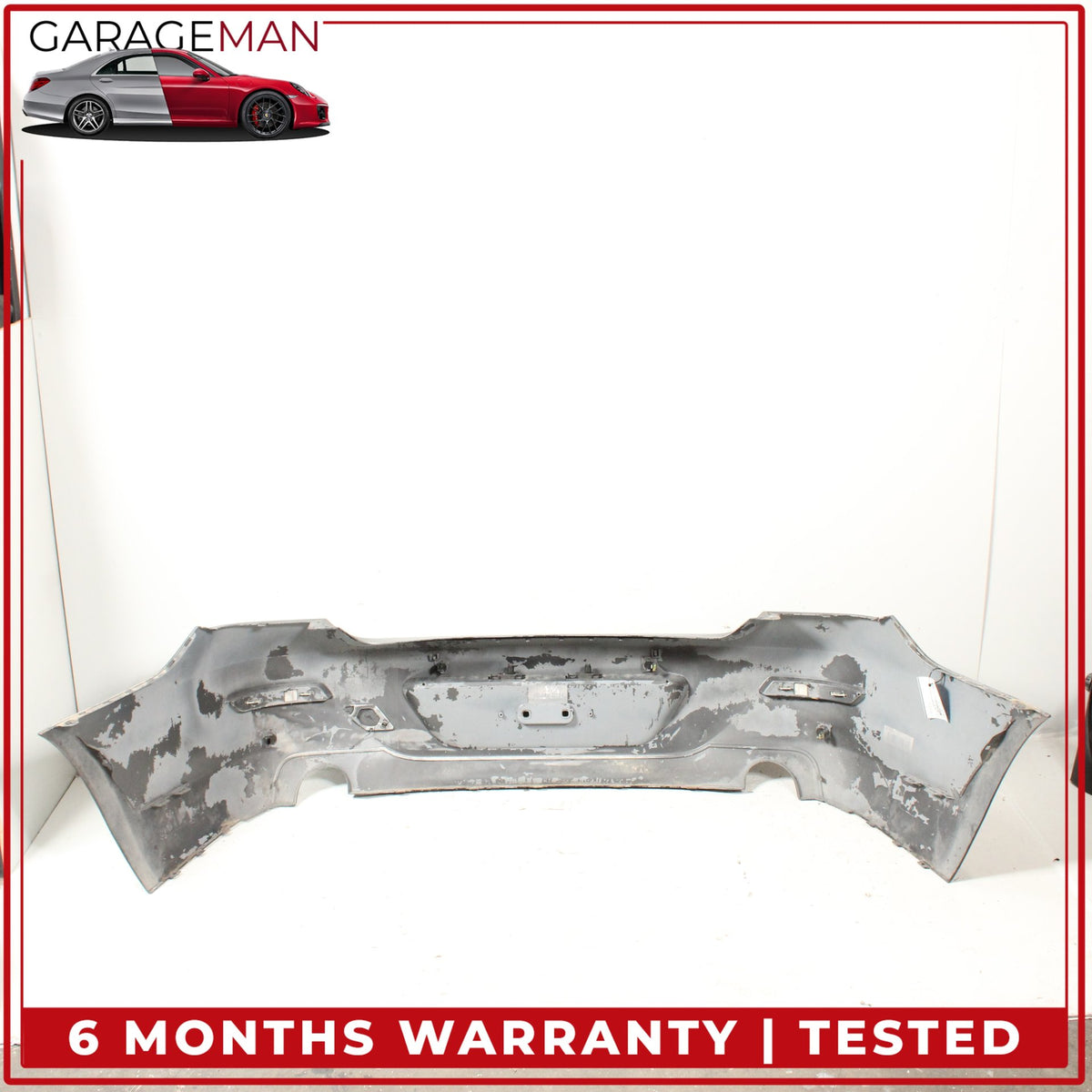 2012-2019 BMW 640i 650i F12 Rear Bumper Cover Panel Black Metallic OEM