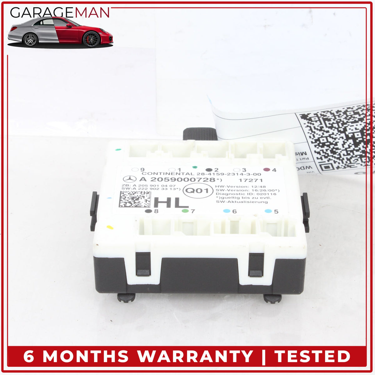 2015-2019 Mercedes X253 GLC300 Rear Left Side Door Control Module 2059000728 OEM