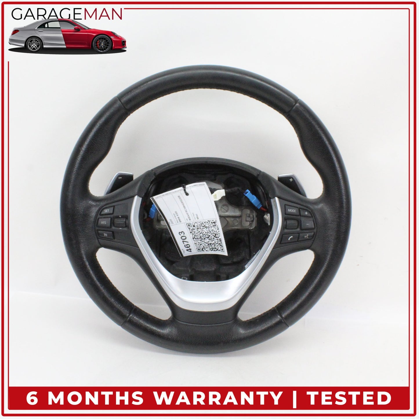 2014-2020 BMW 430i Front Left Steering Wheel w/ Paddle Shifters 62562150E OEM