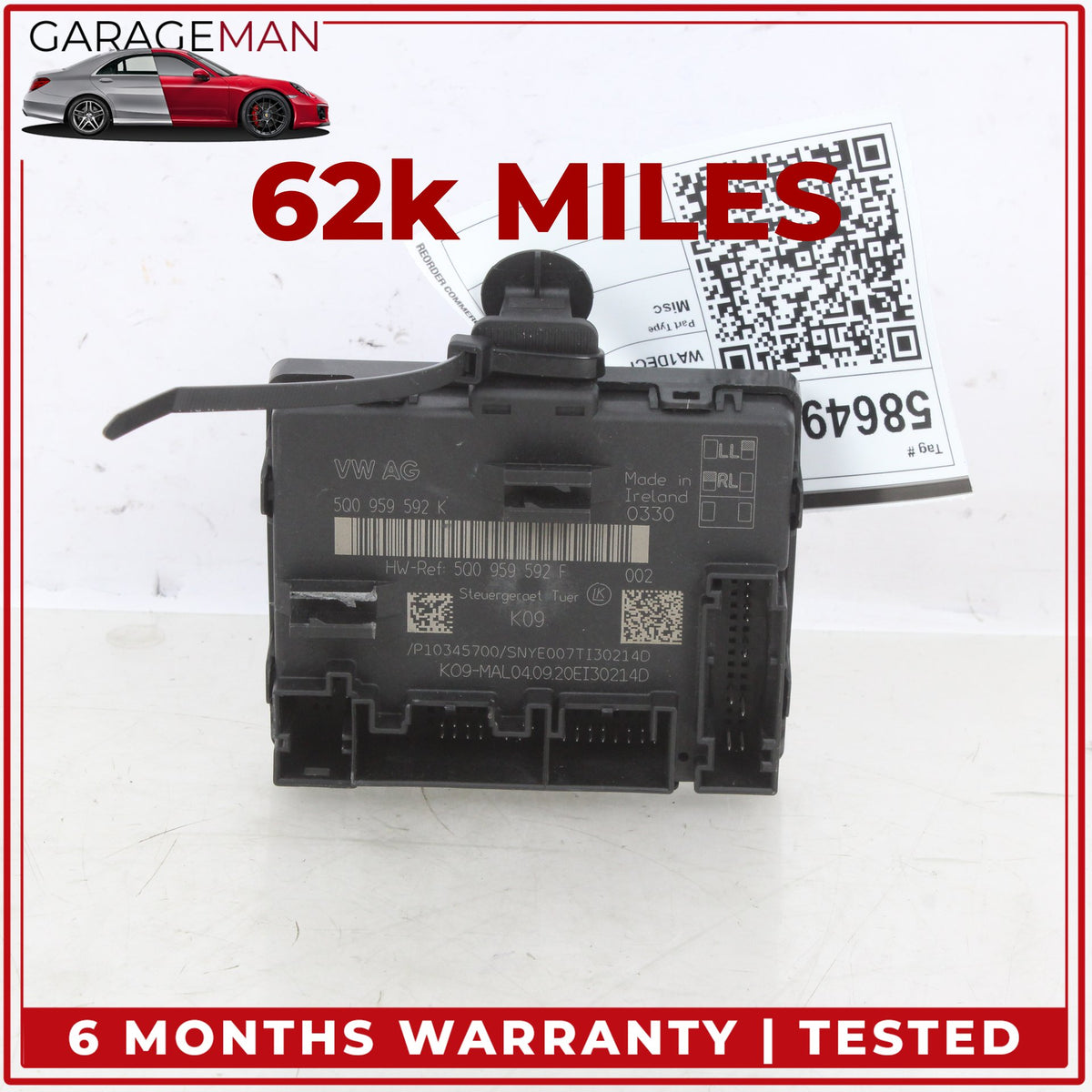 2016-2026 Audi Q3 A3 S3 Front Right Side Door Control Module Unit 5Q0959592K OEM
