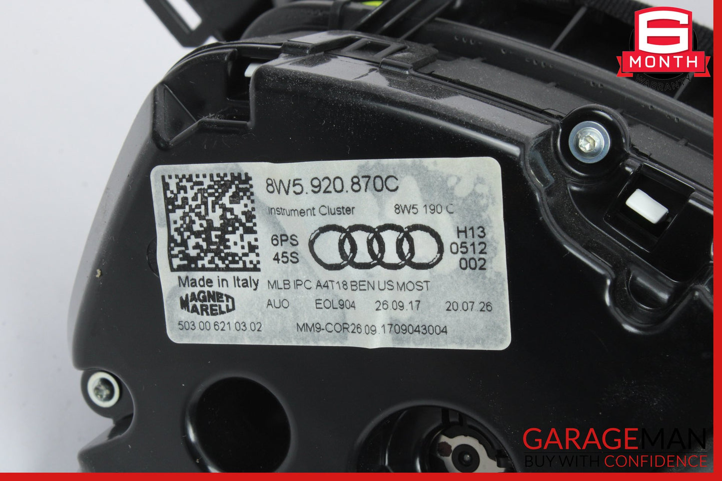 2017-2019 Audi A4 Sedan Speedometer Instrument Cluster 8W5920870C OEM