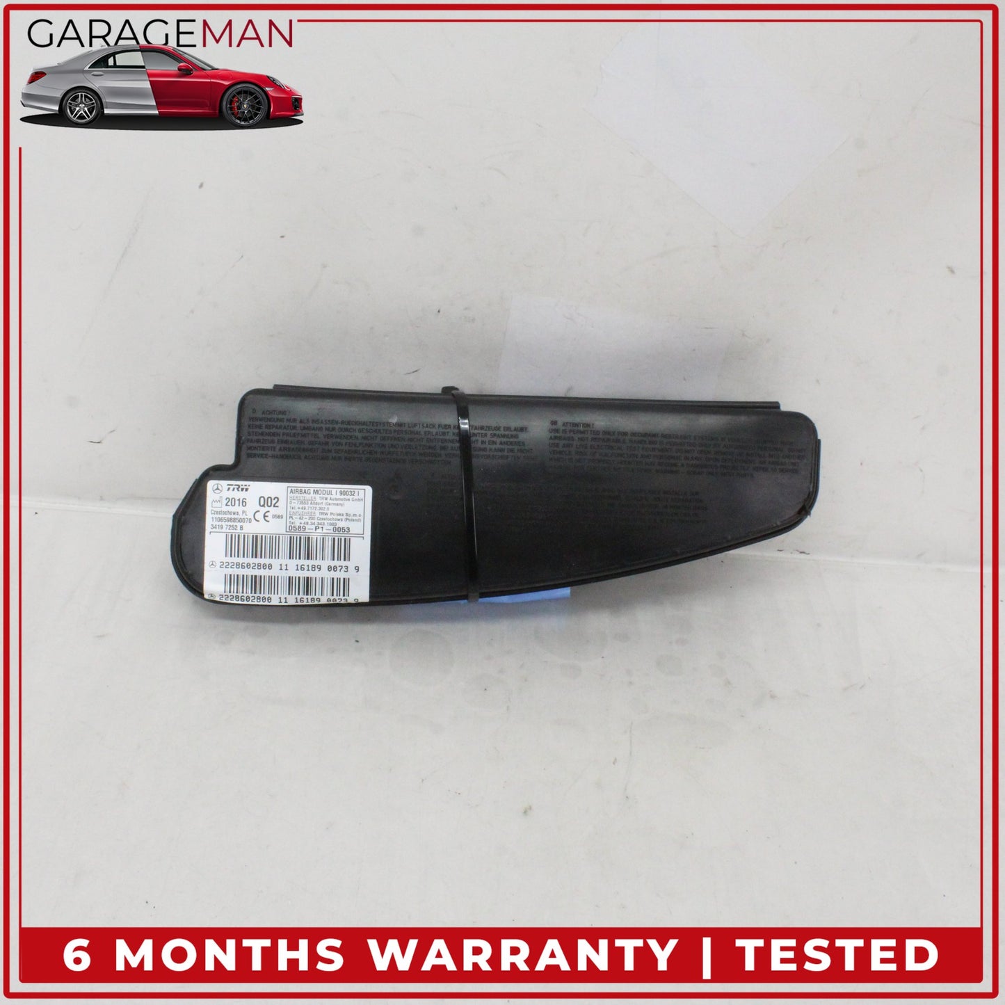 2014-2020 Mercedes W222 S550e Front Right Side Seat Airbag 2228602800 OEM