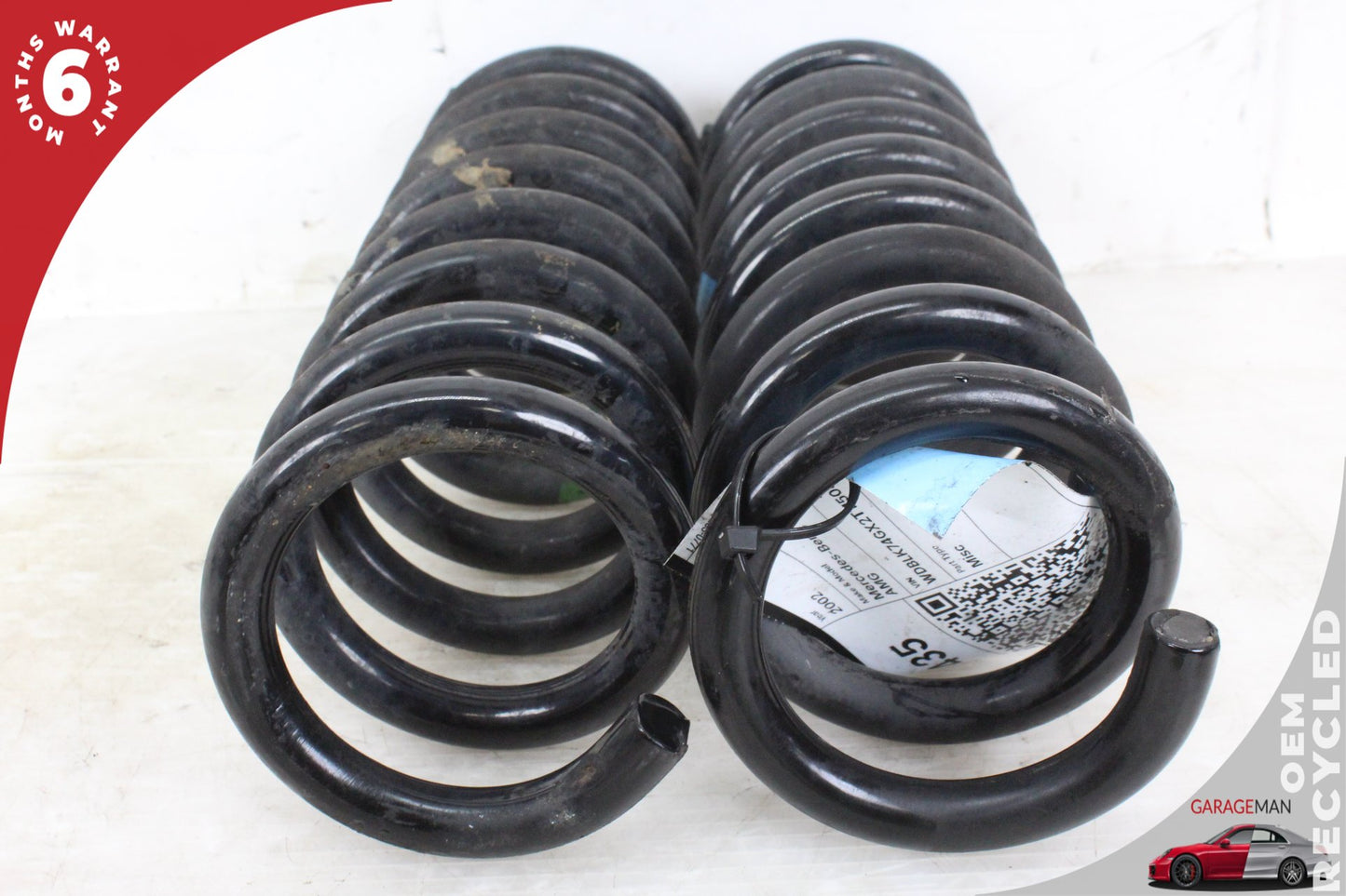 1998-2003 Mercedes W208 CLK55 AMG Rear Shock Absorber Coil Spring Set of 2 OEM