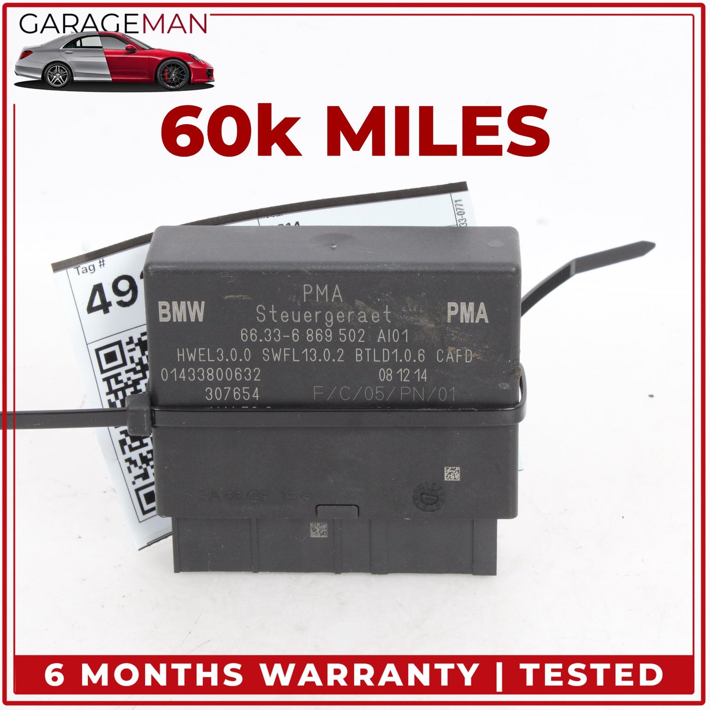 2014-2015 BMW i3 Park Parking Assist Assistant Control Module Unit 6869502 OEM