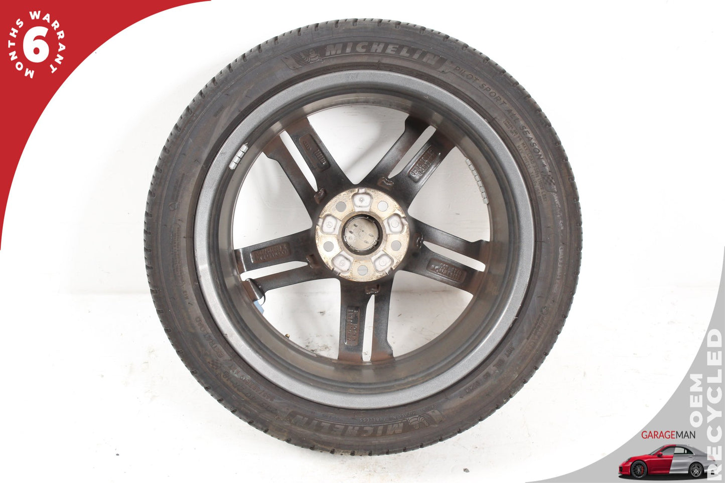 2017-2020 Audi A4 S4 5 Spoke Wheel Rim w/ Michelin Tire 8.0Jx18H2 8W0601025M OEM